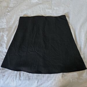 Tuckernuck Black High Rise Mini Skirt With Boning Waist Cinch XL